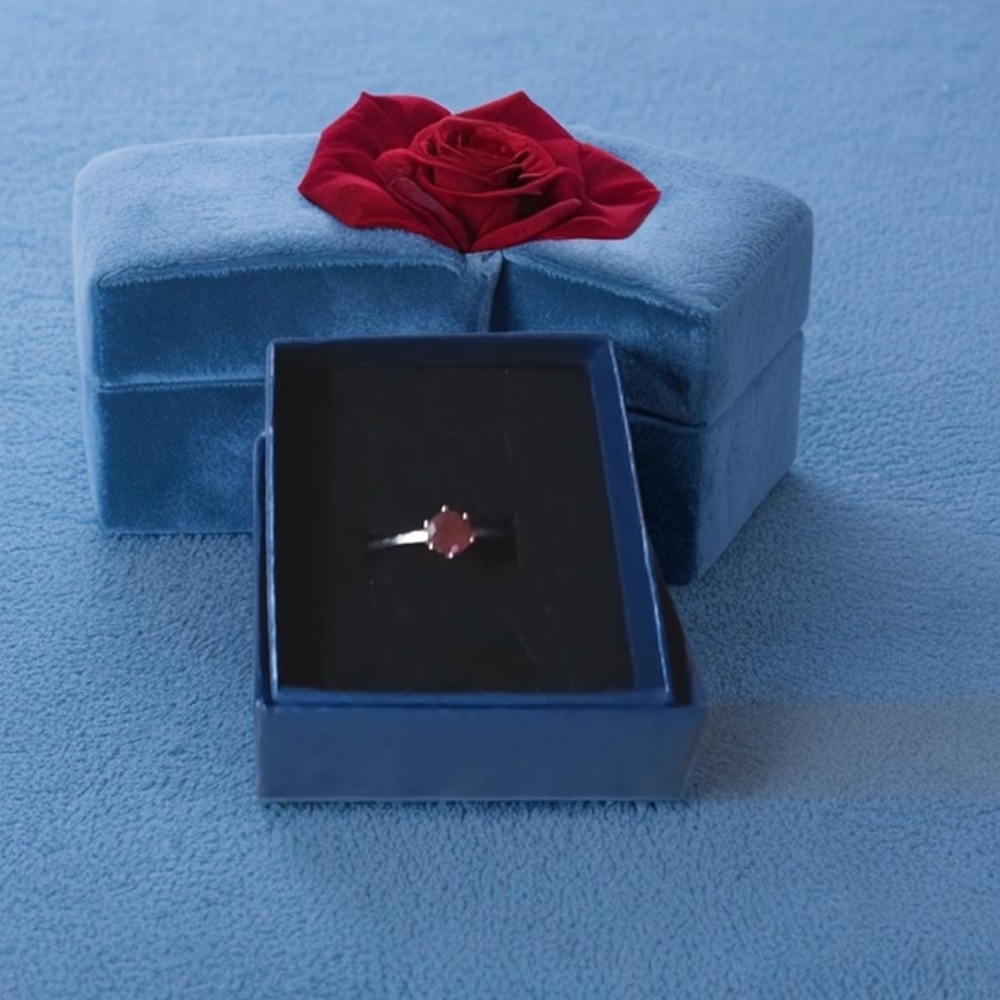 Ruby Sterling Silver Ring - image 1